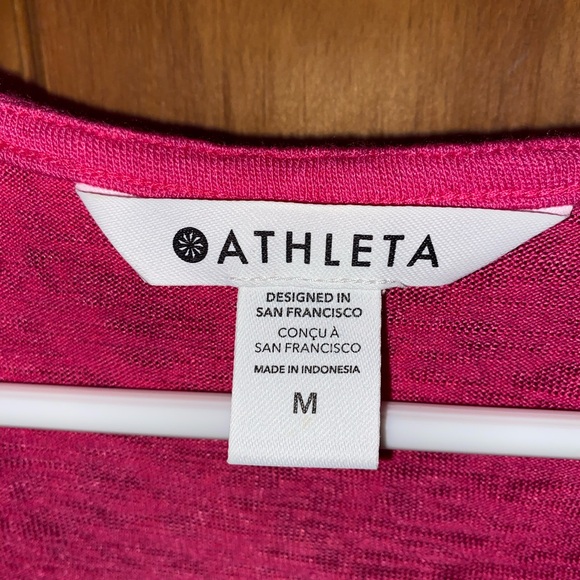 Athleta Women's Pink Breezy Wrap Top - Picture 2 of 3